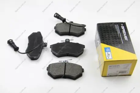 Гальмівні колодки перед. Audi 80/100 78-96 (TRW) (119x70x19,6) з датчиком Bremsi BP2643