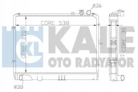 ТЕПЛООБМЕННИК KALE OTO RADYAT?R Kale Oto radyator 369900