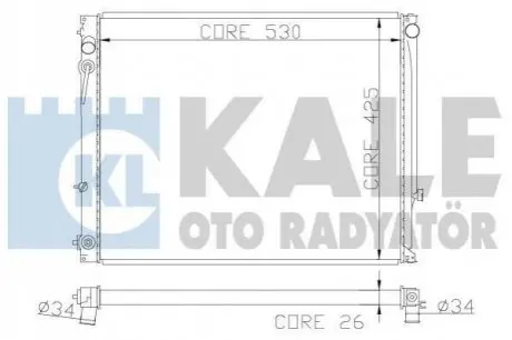 ТЕПЛООБМЕННИК KALE OTO RADYAT?R Kale Oto radyator 365200