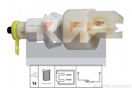 Вимикач ліхтаря стоп сигнала Kw 510 108 (фото 1)