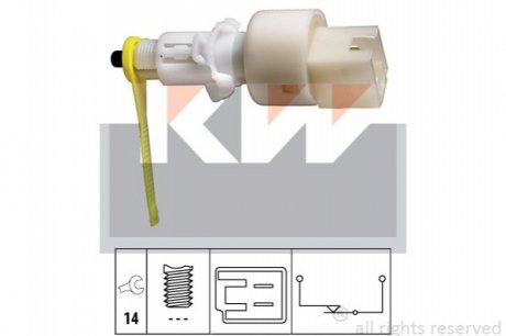 Вимикач ліхтаря стоп сигнала Kw 510 153 (фото 1)