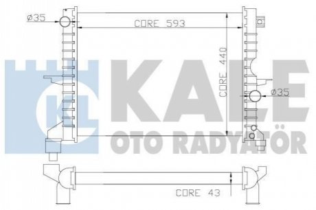 Теплообмінник KALE OTO RADYAT?R Kale Oto radyator 350400 (фото 1)