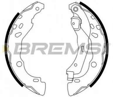 Гальмівні колодки зад. Dacia Logan 04-/Nissan Micra IV 10- (Bendix) Bremsi GF0409