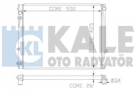 Теплообмінник KALE OTO RADYAT?R Kale Oto radyator 363600 (фото 1)