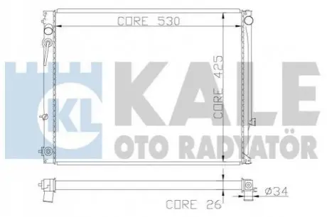 ТЕПЛООБМЕННИК KALE OTO RADYAT?R Kale Oto radyator 363600