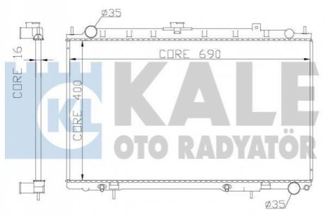 Теплообмінник KALE OTO RADYAT?R Kale Oto radyator 342045 (фото 1)