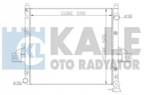 Теплообмінник KALE OTO RADYAT?R Kale Oto radyator 342090