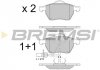 Тормозные колодки перед. Passat B5/Audi A4/A6 00-05 (с датчиком) Bremsi BP2816 (фото 1)