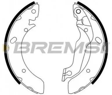 Гальмівні колодки зад. Hyundai Lantra 90-00/Coupe 96-02 (Mando) Bremsi GF0733