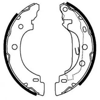 Колодки гальмівні барабанні; задн. Hella pagid 8DB355002-241