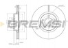 Тормозной диск зад. Caddy III/Octavia/Golf V/VI 04- (255x10) Bremsi CD7224S (фото 1)