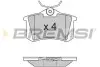 Гальмівні колодки зад. Caddy III/IV/Passat/Audi A4/A6 (Lucas) Bremsi BP2807 (фото 1)