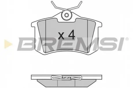 Гальмівні колодки зад. Caddy III/IV/Passat/Audi A4/A6 (Lucas) Bremsi BP2807