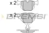 Тормозные колодки зад. BMW 3(E90)/5(E60) (ATE) (122x58,2x17) BREMSI BP3173