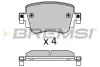Тормозные колодки зад. Octavia III/Sharan/Audi Q3 12- (TRW) Bremsi BP3623 (фото 1)