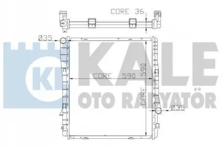 ТЕПЛООБМЕННИК KALE OTO RADYAT?R Kale Oto radyator 354200