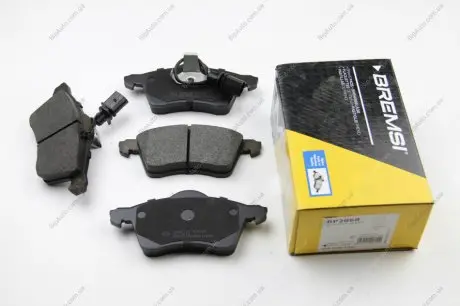 Тормозные колодки перед. T4 2.5TDI 96-03 (R15)(с датчиком) Bremsi BP2868