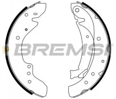 Гальмівні колодки зад. Ducato/Boxer 94-02 (1.4t)(бараб.) Bremsi GF0175
