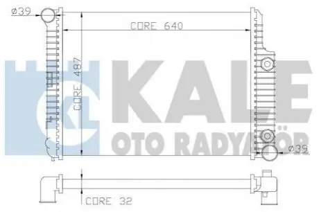 ТЕПЛООБМЕННИК KALE OTO RADYAT?R Kale Oto radyator 352000