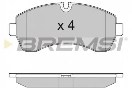 Тормозные колодки перед. Sprinter/Crafter 06- (спарка) Bremsi BP3290