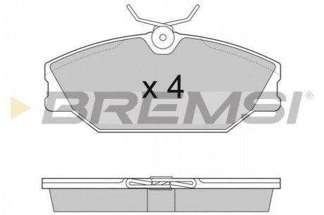 Тормозные колодки перед. Laguna I/Megane I 95-03 (TRW) Bremsi BP2874