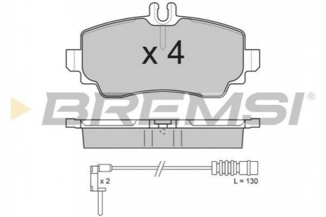 Тормозные колодки перед. MB A-class (W168) 97-04 (TRW) Bremsi BP2763