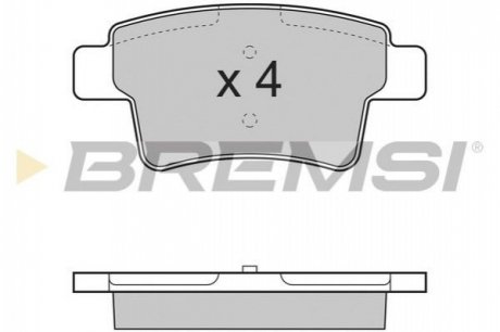 Тормозные колодки зад. Citroen C4 Picasso 06- (Bosch) Bremsi BP3331 (фото 1)