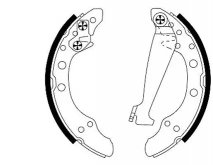 Тормозные колодки зад. Fabia/Golf 200*40 Hella pagid 8DB355001-311