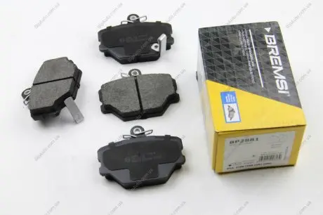 Тормозные колодки перед. Smart 0.6/0.7/1.0 i/0.8 CDI Bremsi BP2881