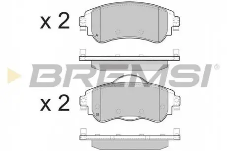 Гальмівні колодки перед. Citroen C4 II 09- (TRW) Bremsi BP3491 (фото 1)
