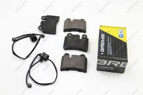 Фото гальмівні колодки зад. VW Touareg 02-10 (brembo) Bremsi BP3302 Гальмівні колодки зад. VW Touareg 02-10 (brembo) Bremsi BP3302