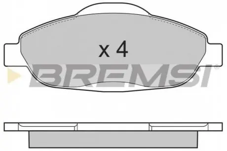Гальмівні колодки перед. Peugeot 308 07- (Bosch) Bremsi BP3364