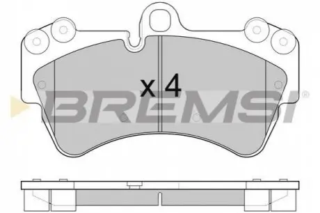 Тормозные колодки перед. Audi Q7/Touareg/Cayenne Bremsi BP3099