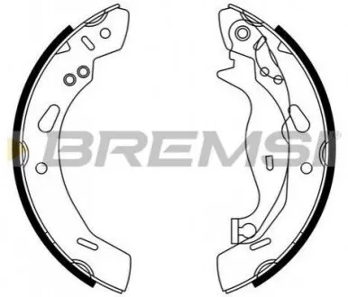 Тормозные колодки зад. Ford Fiesta VI 08- (TRW) Bremsi GF0249 (фото 1)