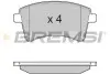 Тормозные колодки перед. Kangoo 08- (R15/R16) BREMSI BP3367