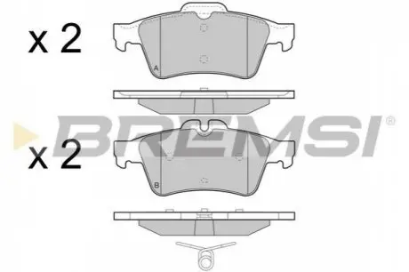Тормозные колодки зад. Peugeot 508 10- (ATE) Bremsi BP3465