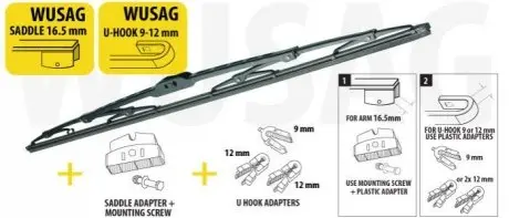 Щетка стеклоочистителя "каркасная"" u-type 650 mm Oximo WUSAG650
