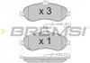 Тормозные колодки перед. Scudo/Expert 07- BREMSI BP3283