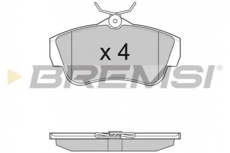 Тормозные колодки зад. Scudo/Expert 07- Bremsi BP3284