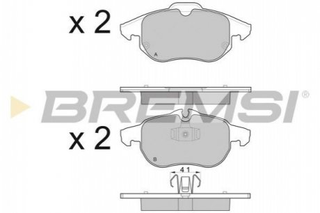 Гальмівні колодки перед. Vectra C 02- Bremsi BP3014