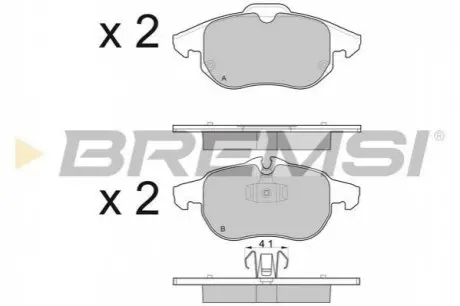 Тормозные колодки перед. Vectra C 02- Bremsi BP3014