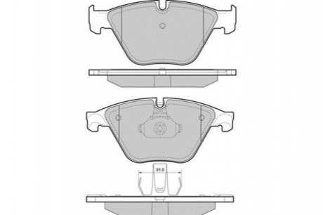 Комплект тормозных колодок, дисковый тормоз E.t.f. 12-1452