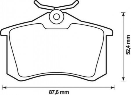 Комплект тормозных колодок, дисковый тормоз Jurid 571906D