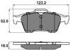 Гальмівні колодки зад. Connect/Focus II//Citroen C5/Saab 9-3 01- (ATE) National NP2020 (фото 1)