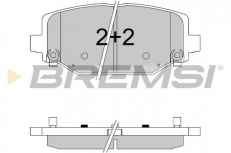 Комплект тормозных колодок Bremsi BP3544