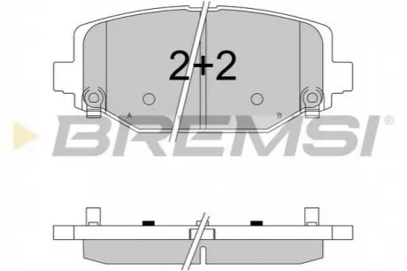 Комплект тормозных колодок Bremsi BP3544