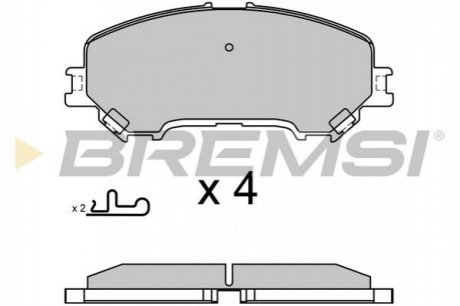 Комплект тормозных колодок Bremsi BP3629 (фото 1)