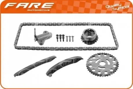 Ланцюг ГРМ к-т Renault Trafic 01-/Megane III 08-/Opel Vivaro 01- FARE Fare sa 10883