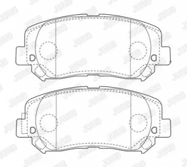 Гальмівні колодки пер. Cherokee 13- (AKEBONO) Jurid 573787J