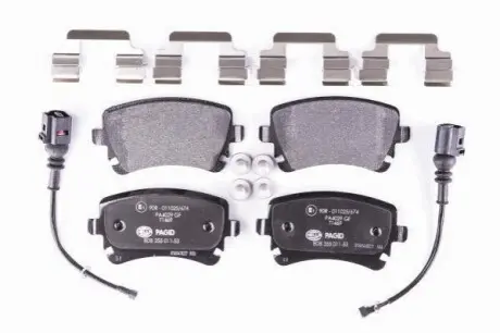 Колодки гальмівні дискові комплект; задн. Hella pagid 8DB355011531